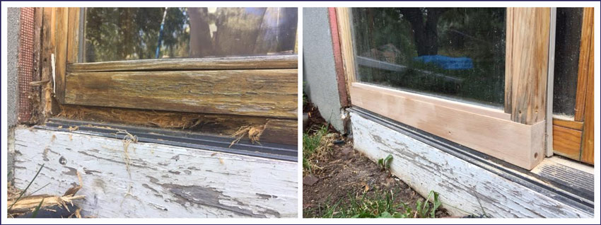 Sliding Porch Door Wood Trim Repair - Bob Barron-The Door Wizard