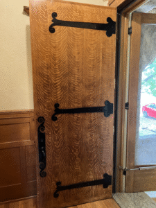 A beautiful quarter sawn Oak door after 3 days of work.